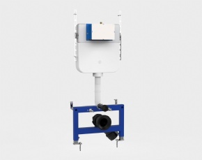 Half frame concealed tank