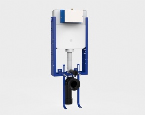 Half frame concealed cistern
